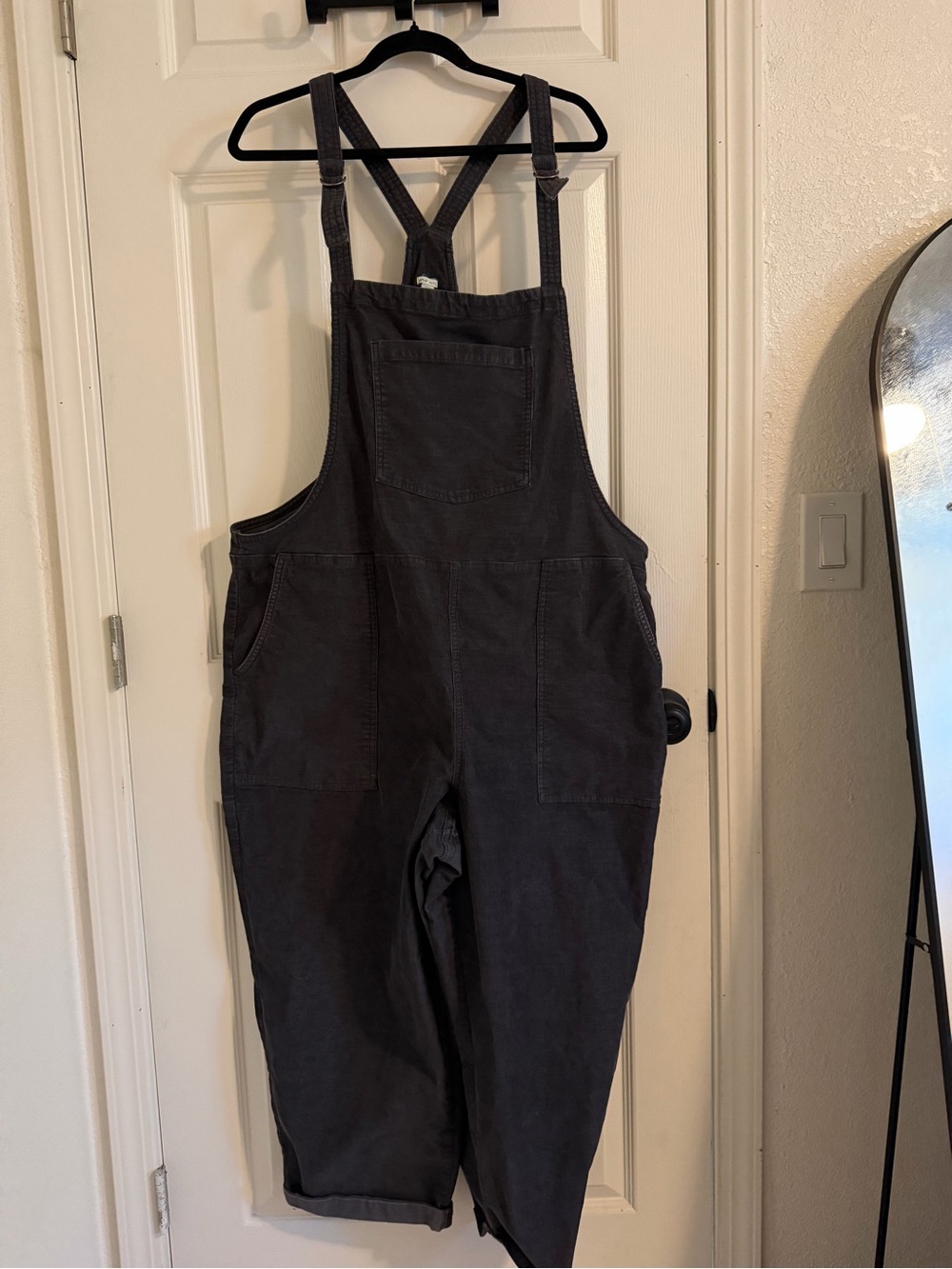 Aerie Black Utility Overalls Jumpsuit